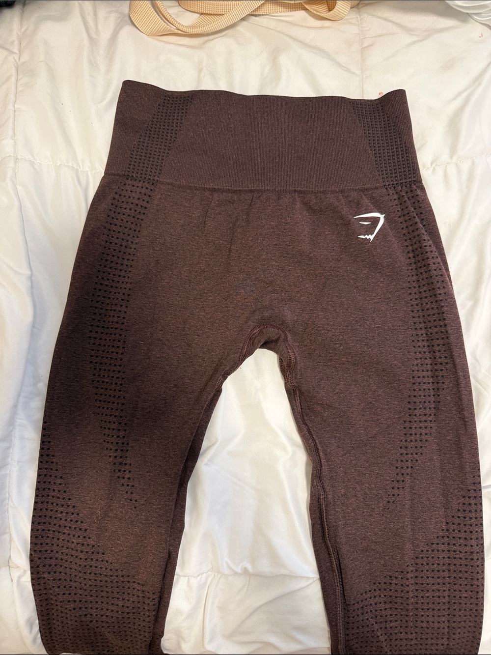 Gymshark Girls' High-Waist Seamless Leggings - Brown